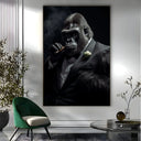 Quadro Stampa su Tela Maestoso Gorilla - CupidoDesign