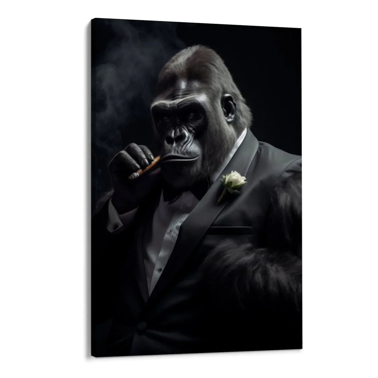 Quadro Stampa su Tela Maestoso Gorilla - CupidoDesign