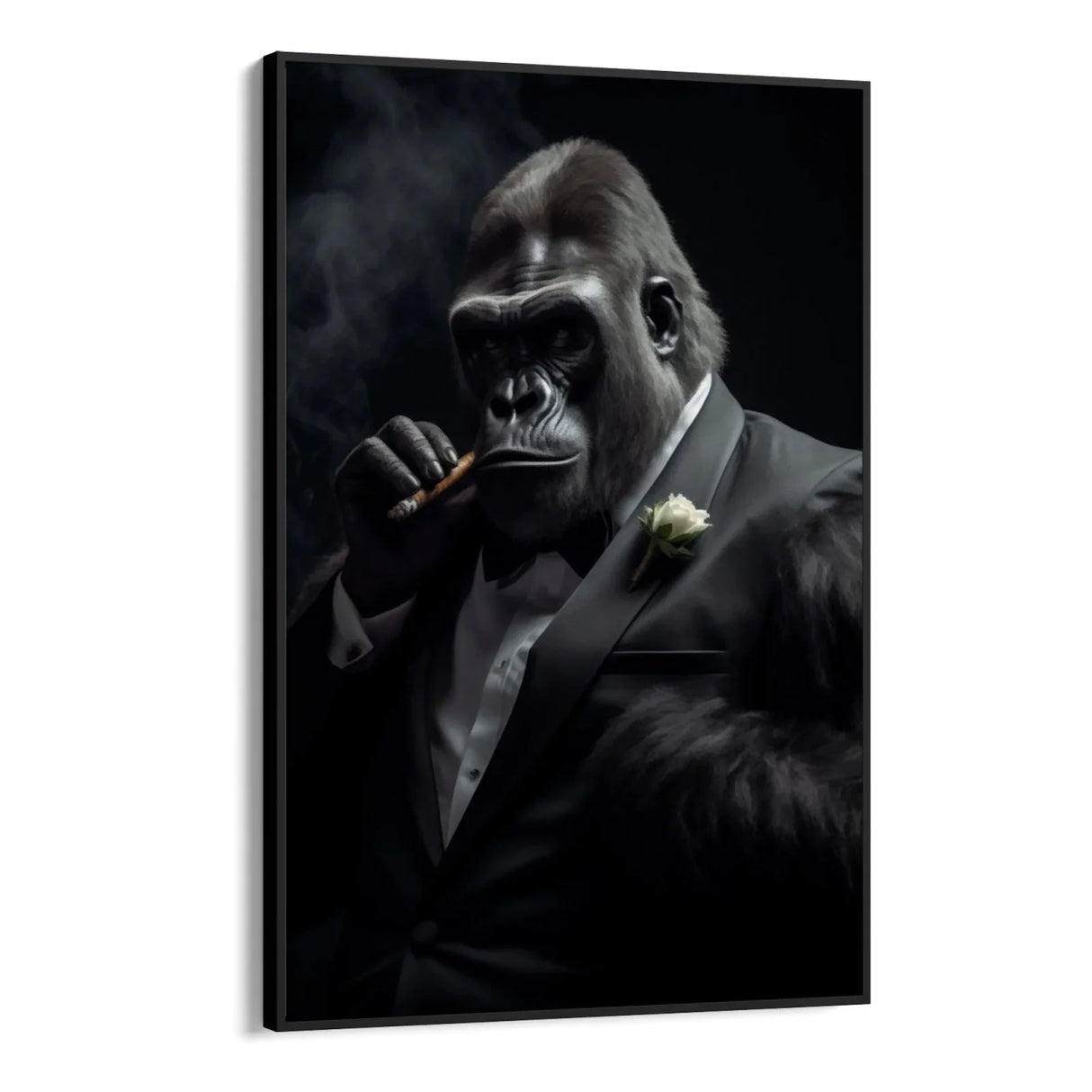 Quadro Stampa su Tela Maestoso Gorilla - CupidoDesign