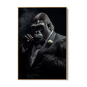 Quadro Stampa su Tela Maestoso Gorilla - CupidoDesign