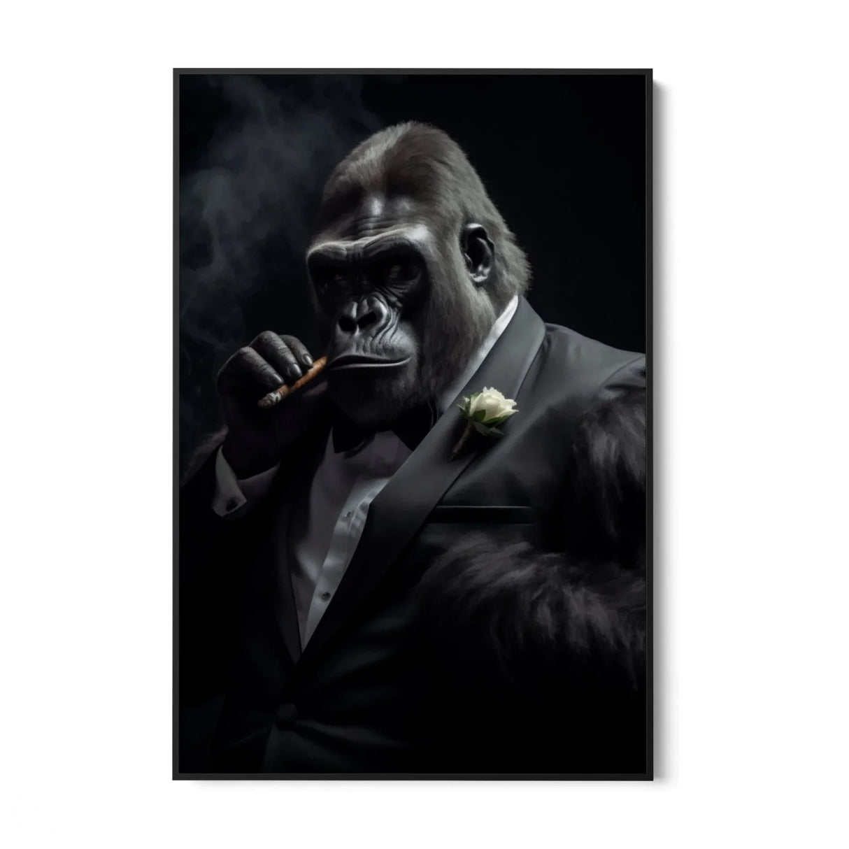 Quadro Stampa su Tela Maestoso Gorilla - CupidoDesign