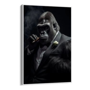 Quadro Stampa su Tela Maestoso Gorilla - CupidoDesign