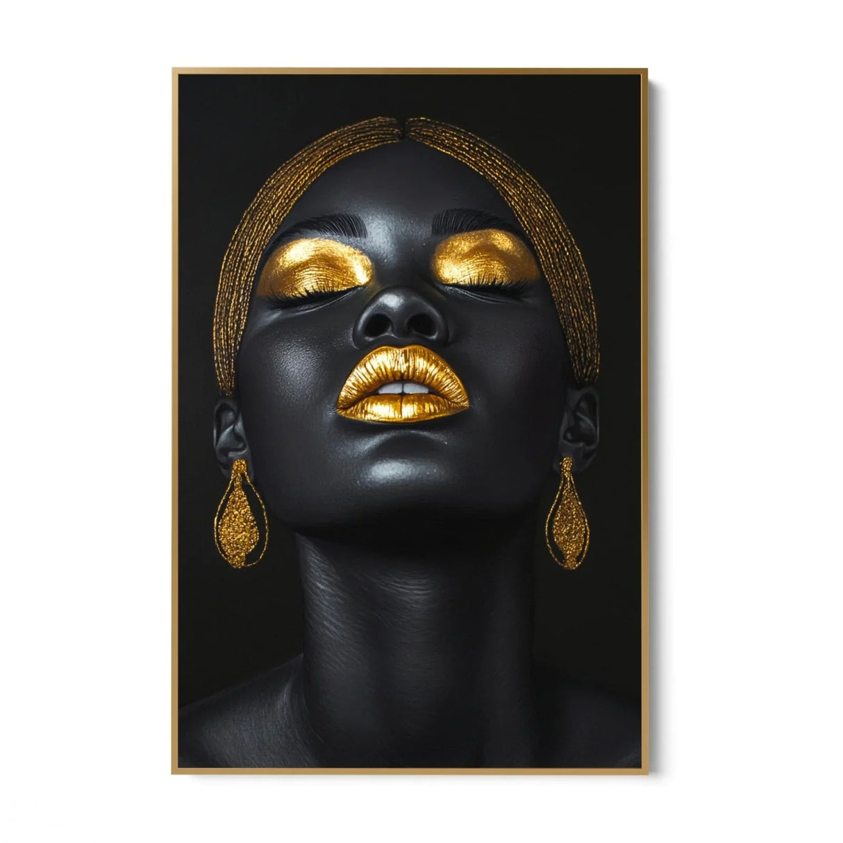 Quadro Stampa su Tela Majestic Gold - CupidoDesign