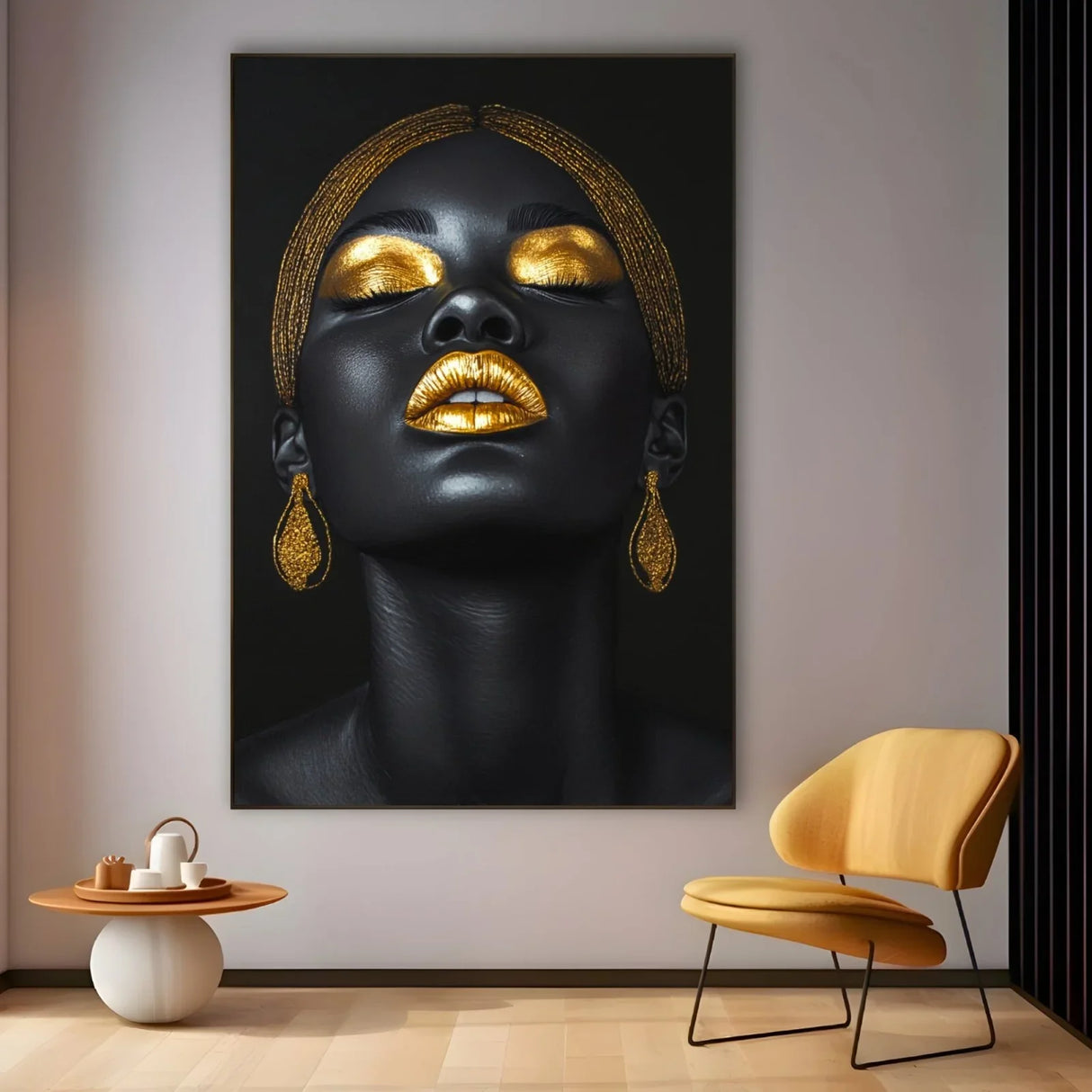Quadro Stampa su Tela Majestic Gold - CupidoDesign