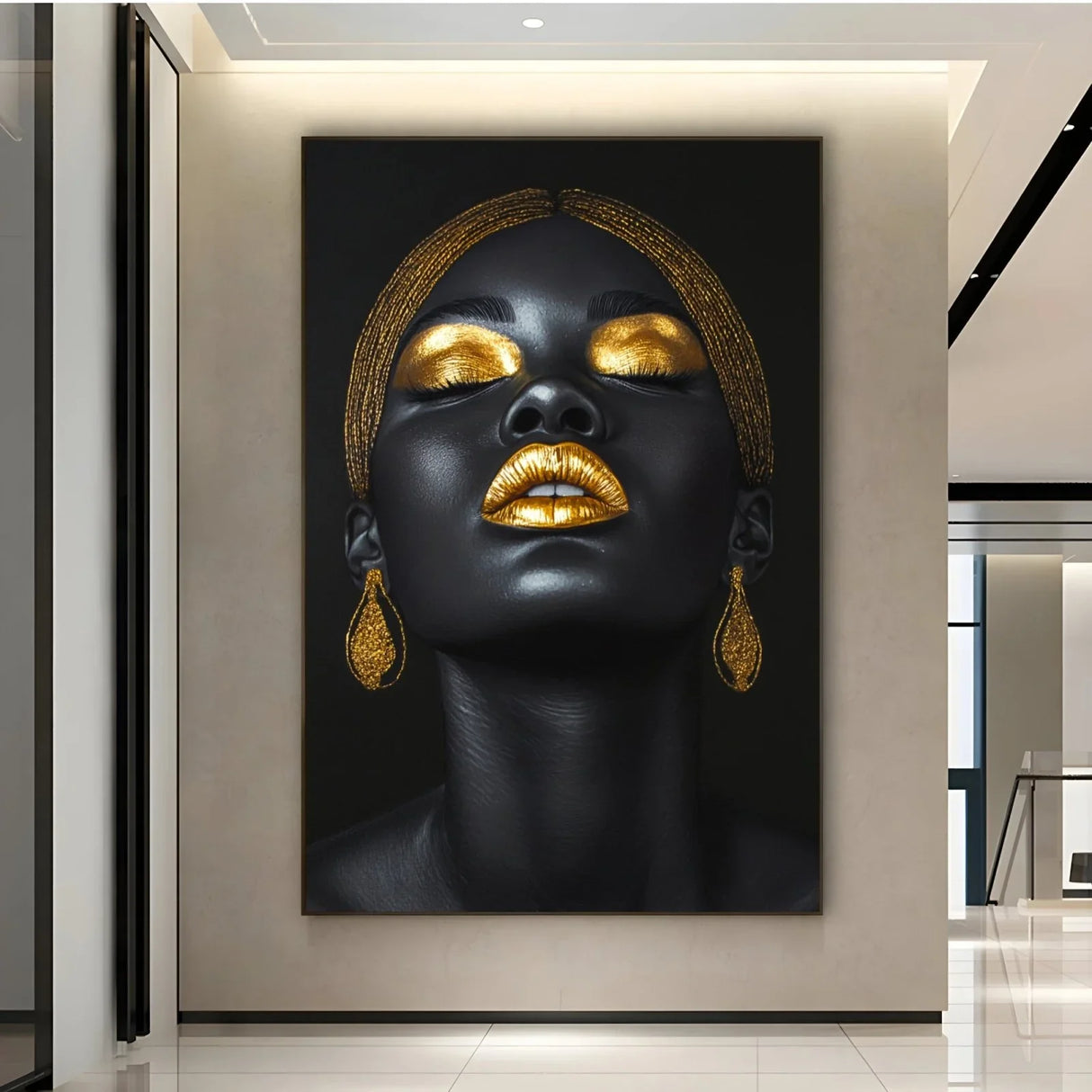 Quadro Stampa su Tela Majestic Gold - CupidoDesign