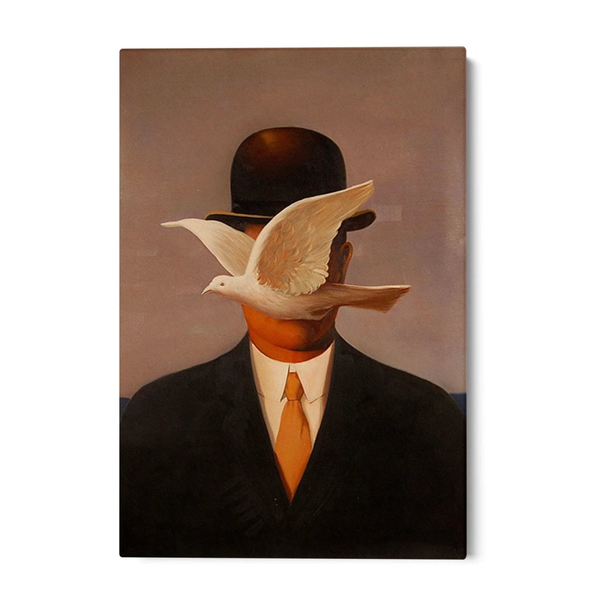 Quadro Stampa su Tela Man in A Bowler, Rene Magritte - CupidoDesign