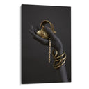 Quadro Stampa su Tela Mani Dorate - CupidoDesign