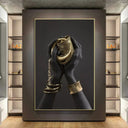Quadro Stampa su Tela Mani Gold - CupidoDesign