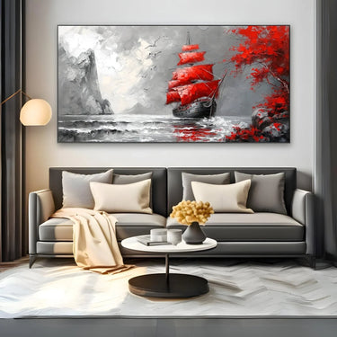 Quadro Stampa su Tela Mare di nebbia - CupidoDesign