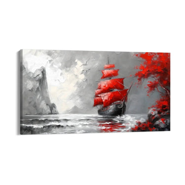 Quadro Stampa su Tela Mare di nebbia - CupidoDesign