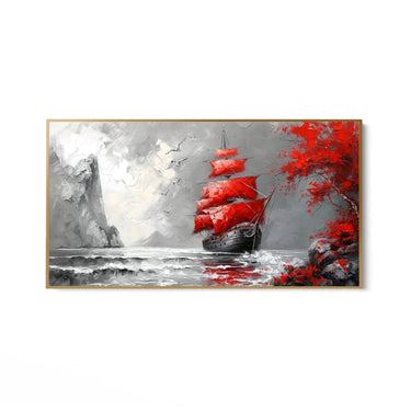 Quadro Stampa su Tela Mare di nebbia - CupidoDesign