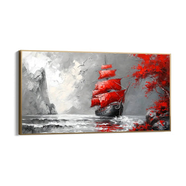 Quadro Stampa su Tela Mare di nebbia - CupidoDesign