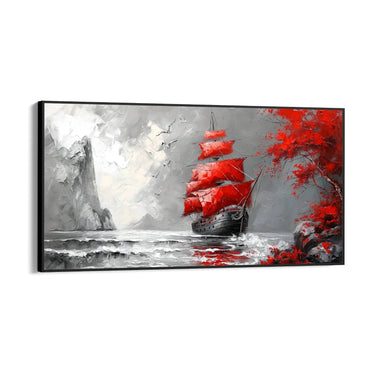 Quadro Stampa su Tela Mare di nebbia - CupidoDesign