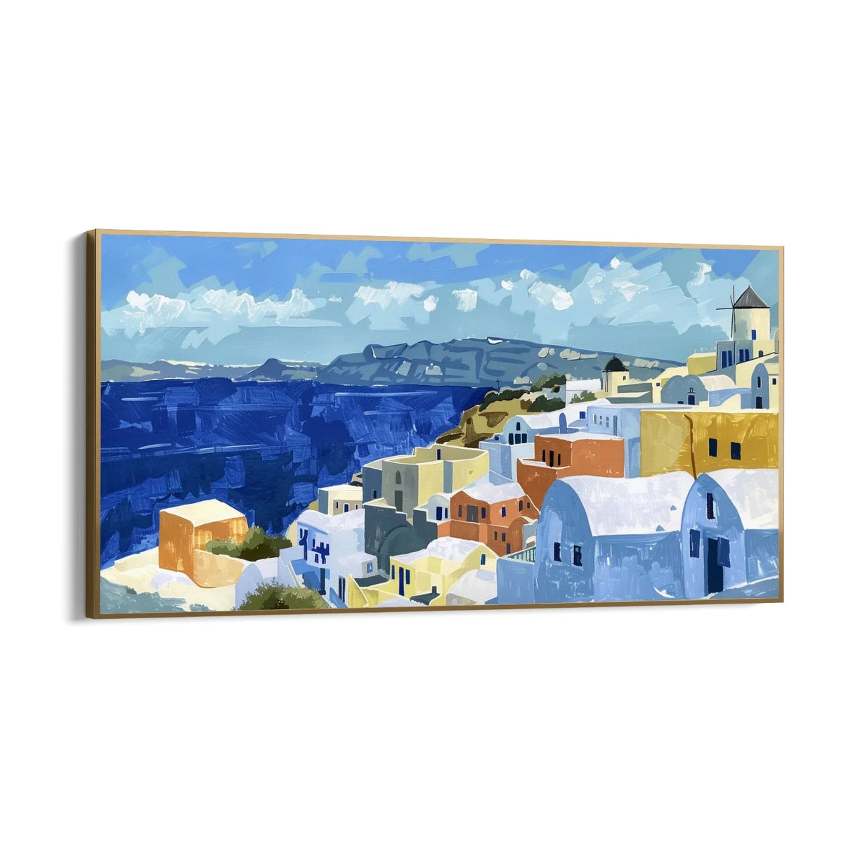Quadro Stampa su Tela Mare di Santorini, Grecia - CupidoDesign
