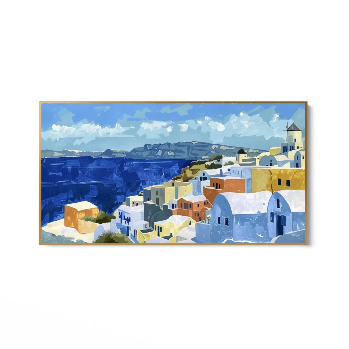 Quadro Stampa su Tela Mare di Santorini, Grecia - CupidoDesign