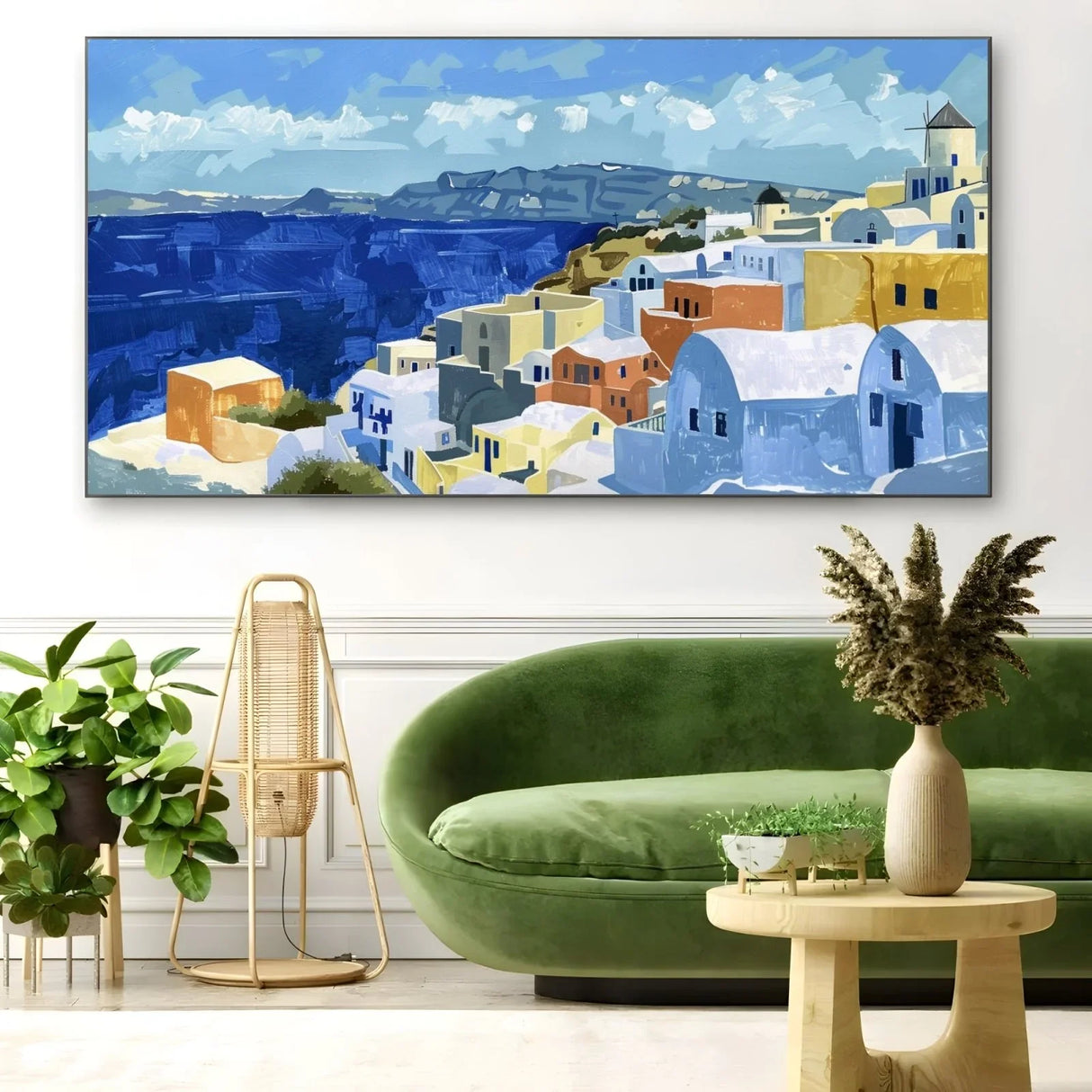 Quadro Stampa su Tela Mare di Santorini, Grecia - CupidoDesign
