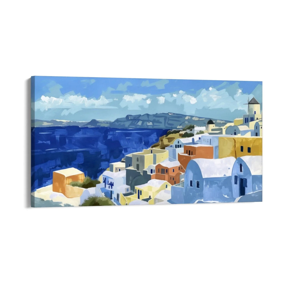 Quadro Stampa su Tela Mare di Santorini, Grecia - CupidoDesign