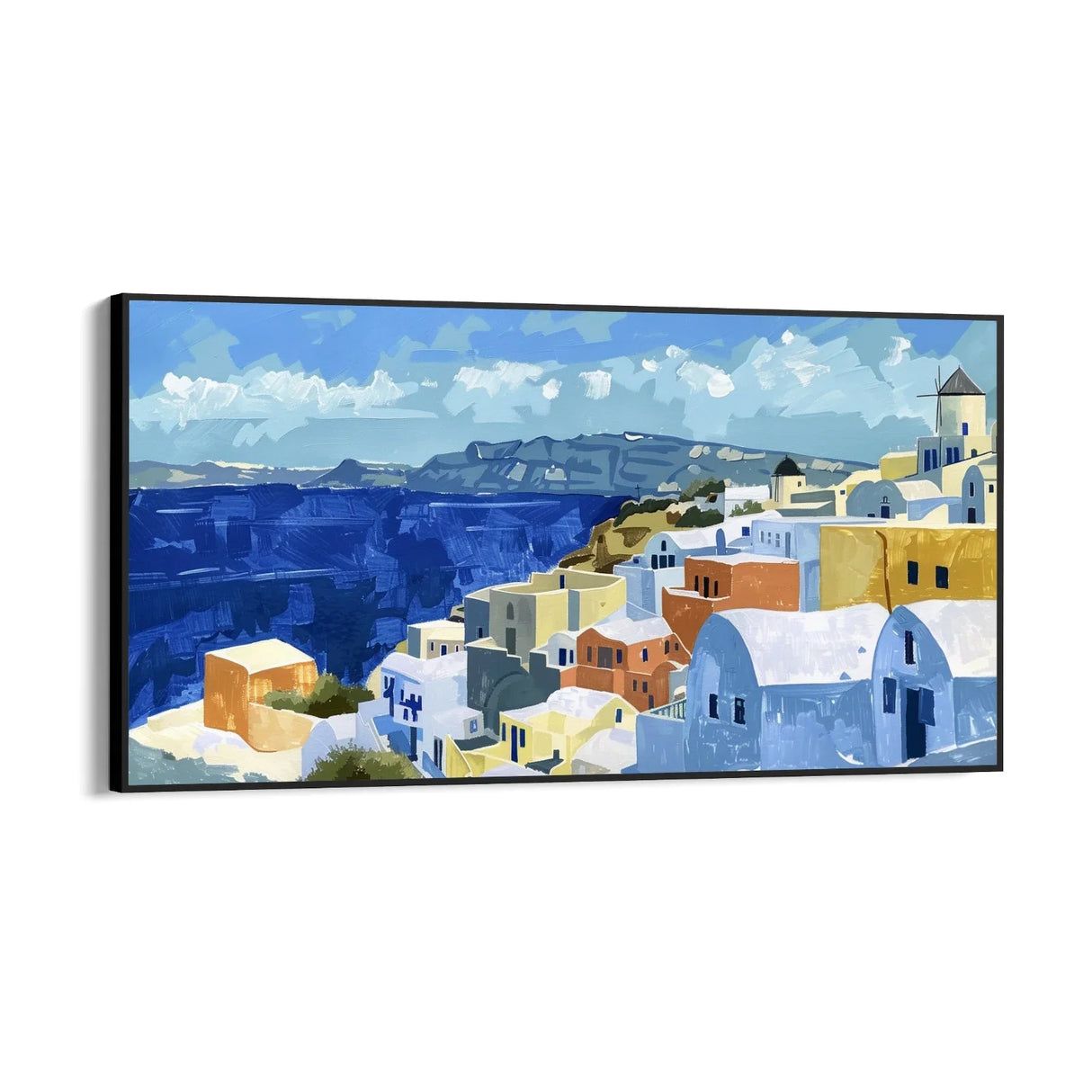 Quadro Stampa su Tela Mare di Santorini, Grecia - CupidoDesign