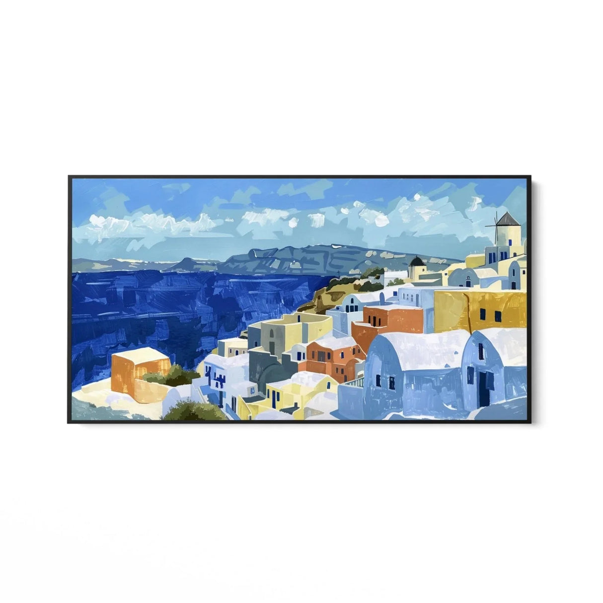 Quadro Stampa su Tela Mare di Santorini, Grecia - CupidoDesign