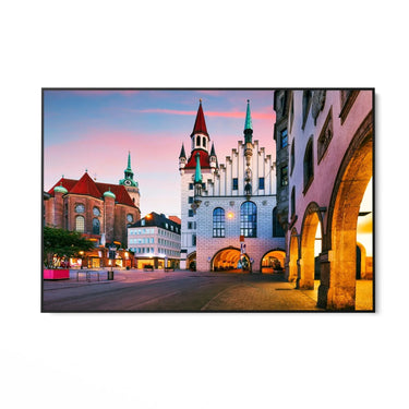 Quadro Stampa su Tela Marienplatz, Monaco - CupidoDesign