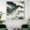 Quadro Stampa su Tela Marmo Verde - CupidoDesign