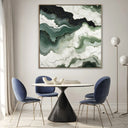 Quadro Stampa su Tela Marmo Verde - CupidoDesign