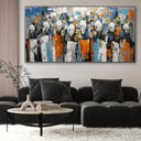 Quadro Stampa su Tela Maschere astratte - CupidoDesign