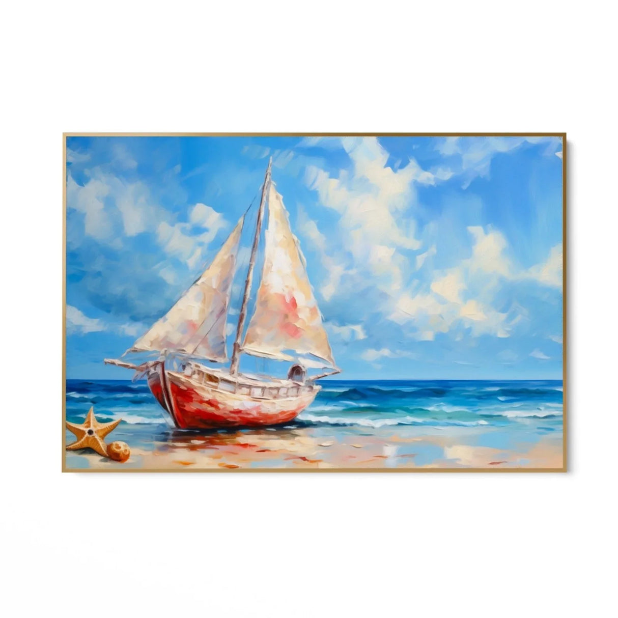 Quadro Stampa su Tela Melodia Azzurra - CupidoDesign
