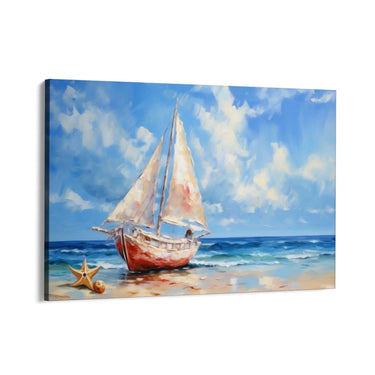 Quadro Stampa su Tela Melodia Azzurra - CupidoDesign