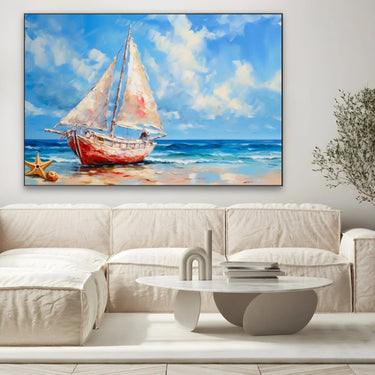 Quadro Stampa su Tela Melodia Azzurra - CupidoDesign