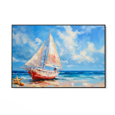 Quadro Stampa su Tela Melodia Azzurra - CupidoDesign