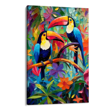 Quadro Stampa su Tela Melodia dal becco lungo - CupidoDesign