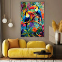 Quadro Stampa su Tela Melodia dal becco lungo - CupidoDesign