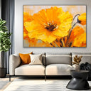 Quadro Stampa su Tela Meraviglioso giallo - CupidoDesign