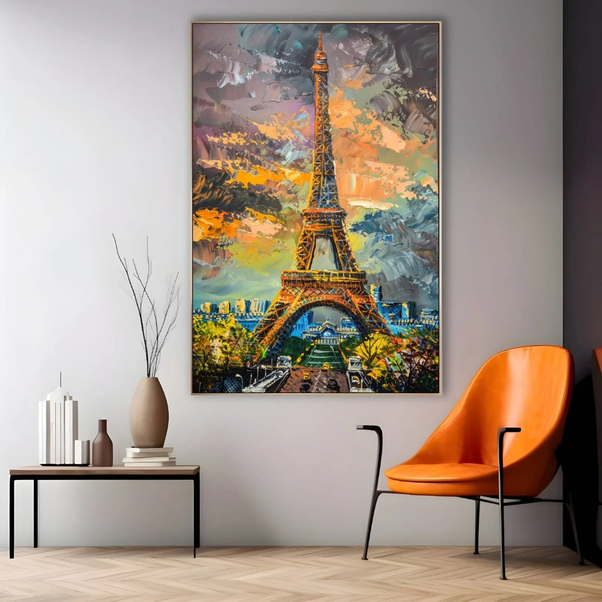 Quadro Stampa su Tela Miraggi di Tour Eiffel, Francia - CupidoDesign