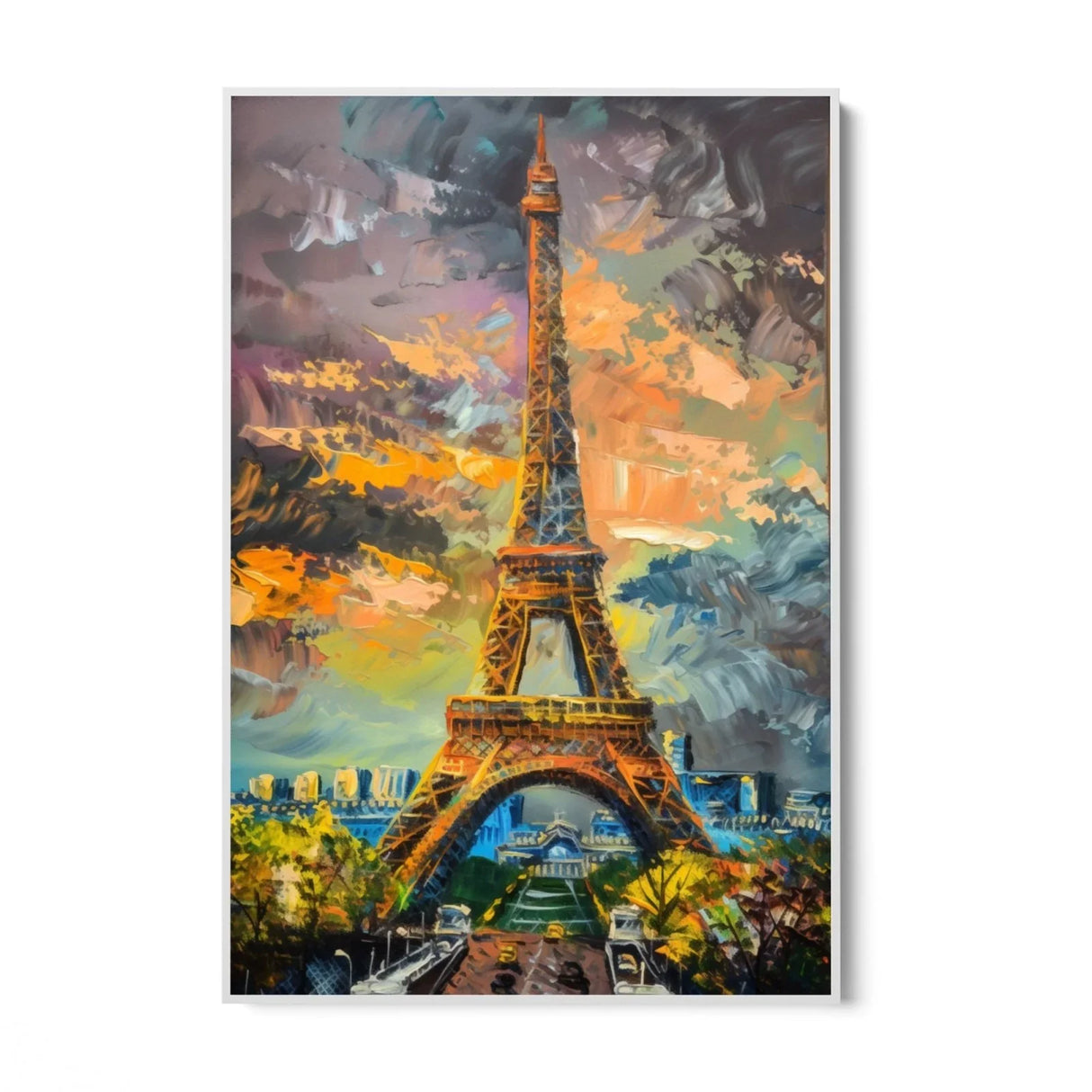 Quadro Stampa su Tela Miraggi di Tour Eiffel, Francia - CupidoDesign