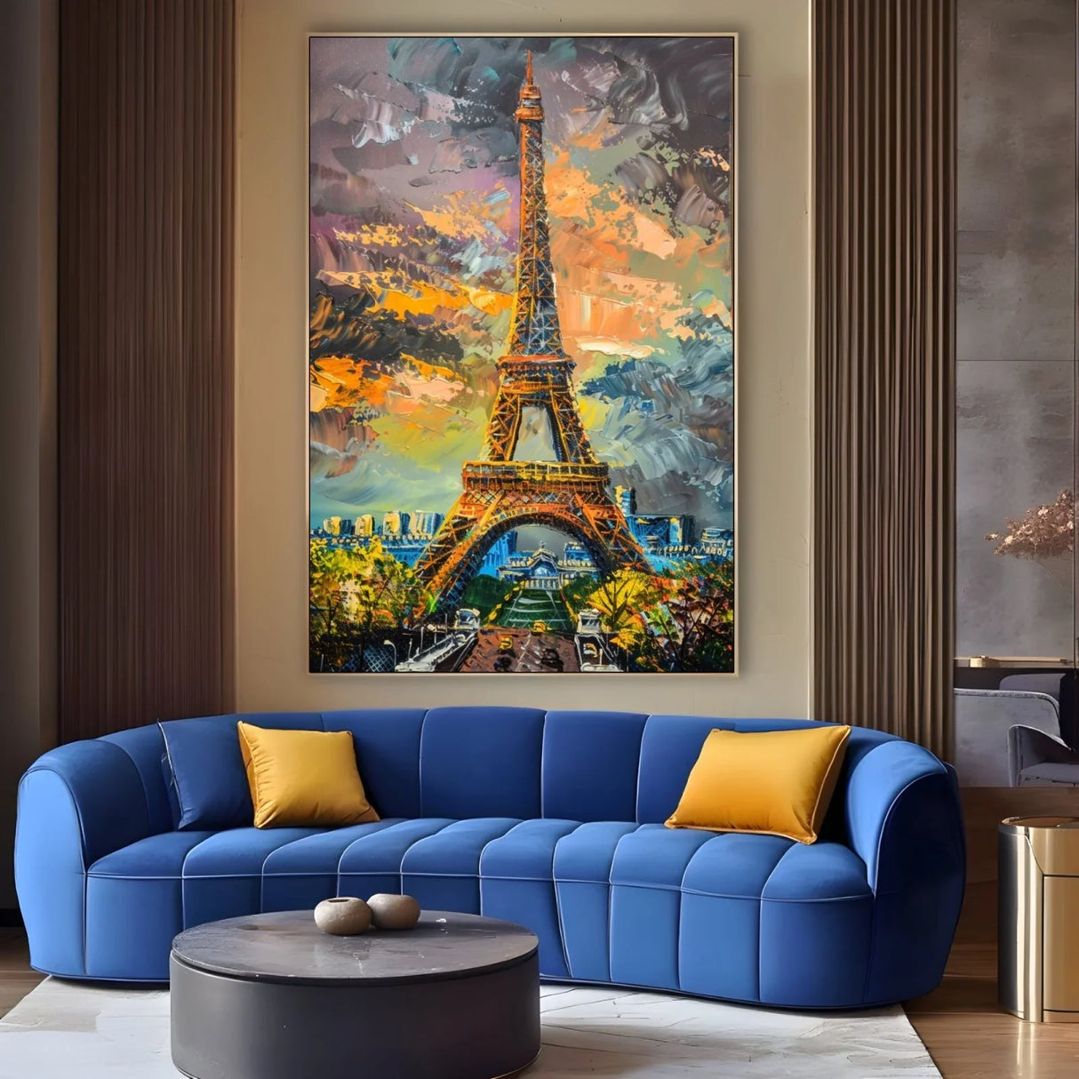 Quadro Stampa su Tela Miraggi di Tour Eiffel, Francia - CupidoDesign