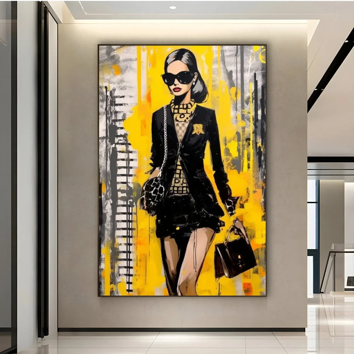 Quadro Stampa su Tela Moda in movimento - CupidoDesign