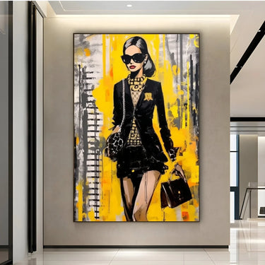 Quadro Stampa su Tela Moda in movimento - CupidoDesign