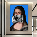 Quadro Stampa su Tela Mona Lisa Smile - CupidoDesign