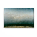 Quadro Stampa su Tela Monaco in riva al mare, Friedrich - CupidoDesign