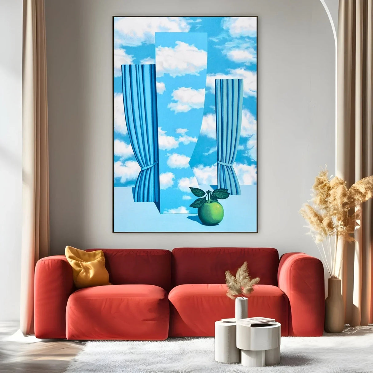 Quadro Stampa su Tela Mondo meraviglioso, Rene Magritte - CupidoDesign