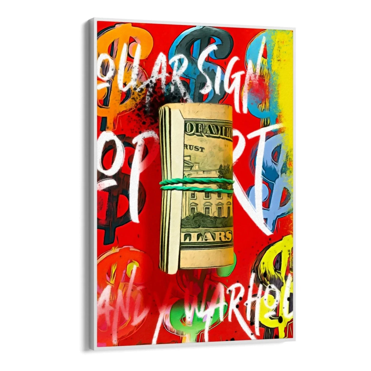 Quadro Stampa su Tela Money Graffiti - CupidoDesign