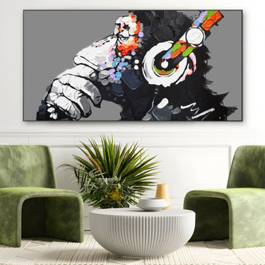 Quadro Stampa su Tela Monkey Art - CupidoDesign