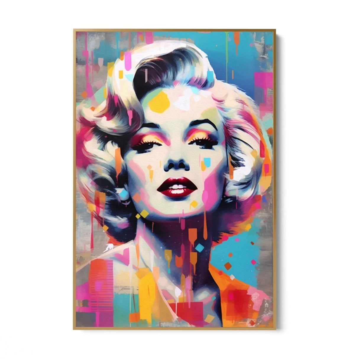 Quadro Stampa su Tela Monroe Graffiti - CupidoDesign