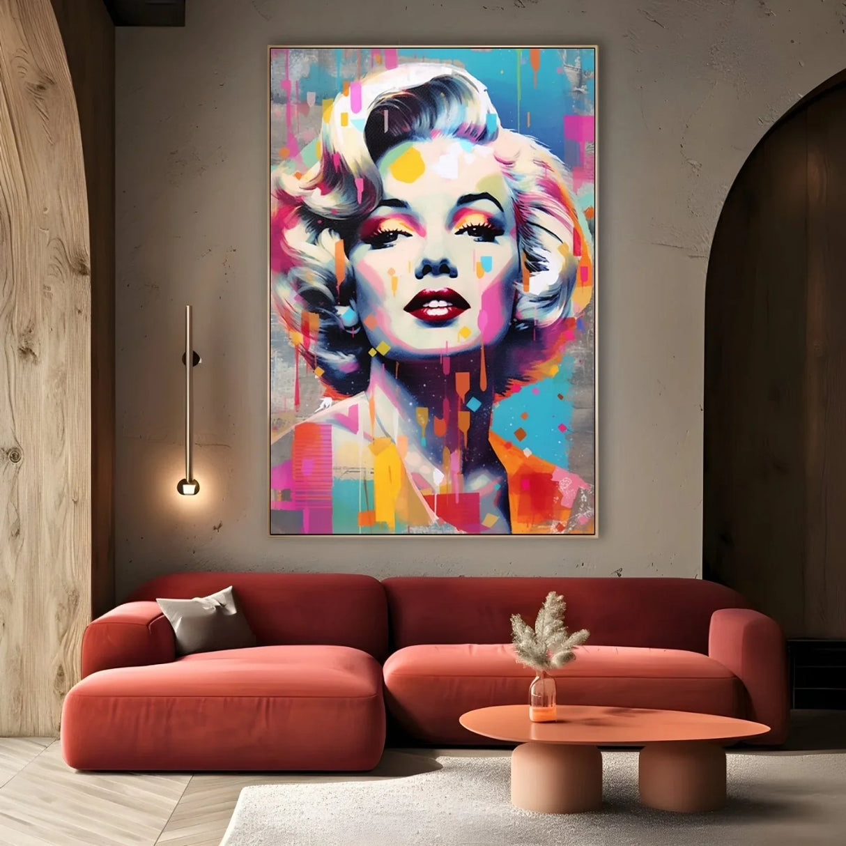 Quadro Stampa su Tela Monroe Graffiti - CupidoDesign