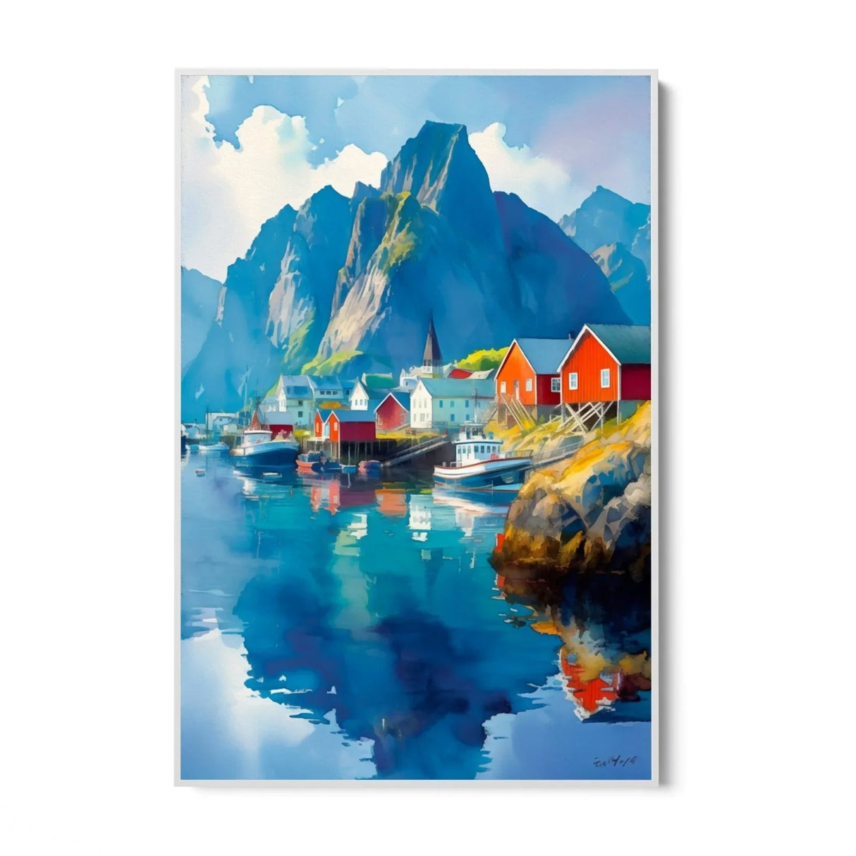 Quadro Stampa su Tela Montagne nella Luce - CupidoDesign