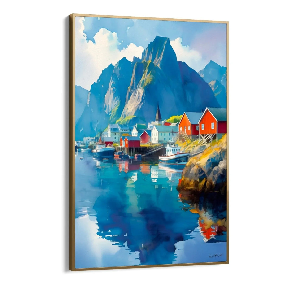 Quadro Stampa su Tela Montagne nella Luce - CupidoDesign