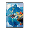 Quadro Stampa su Tela Montagne nella Luce - CupidoDesign