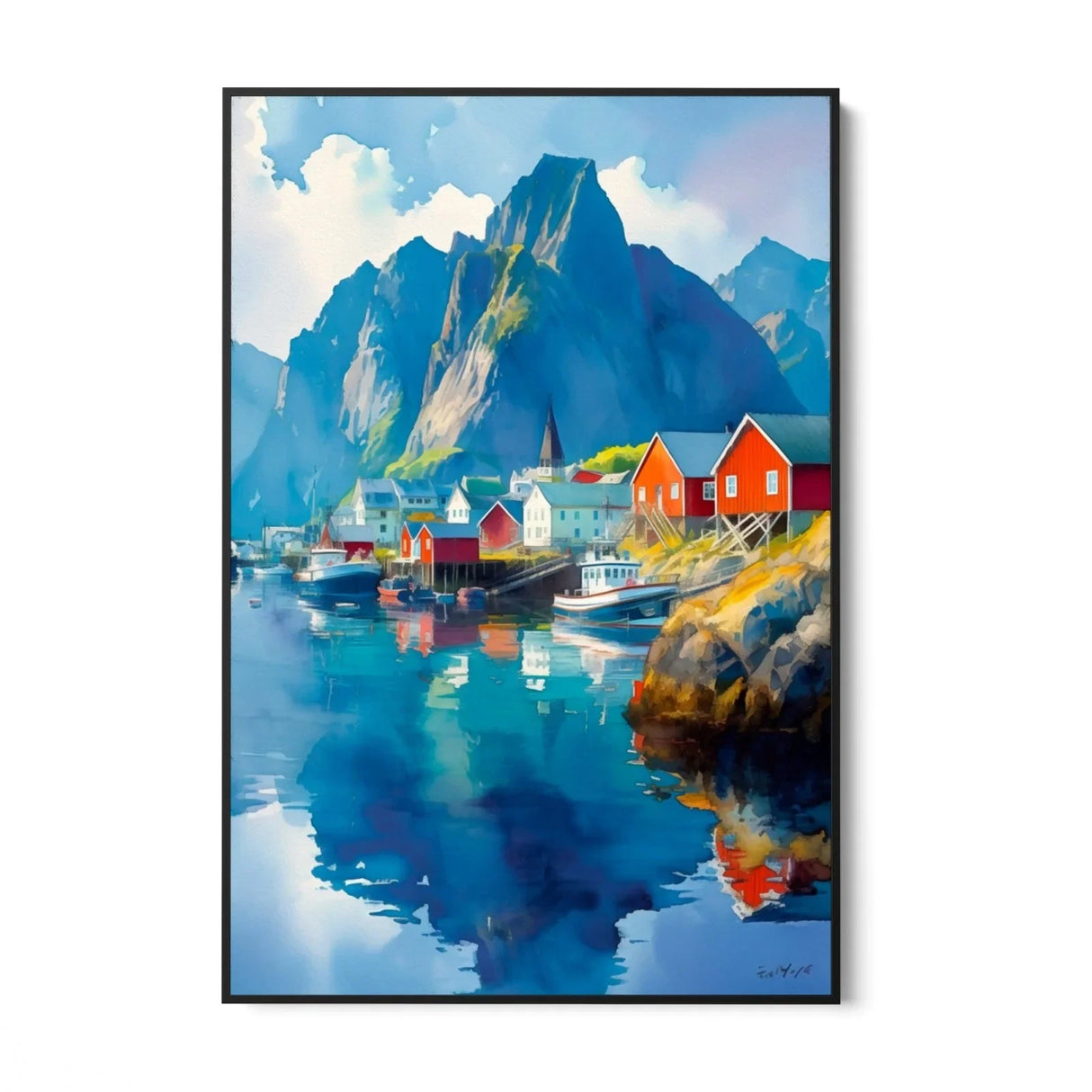 Quadro Stampa su Tela Montagne nella Luce - CupidoDesign